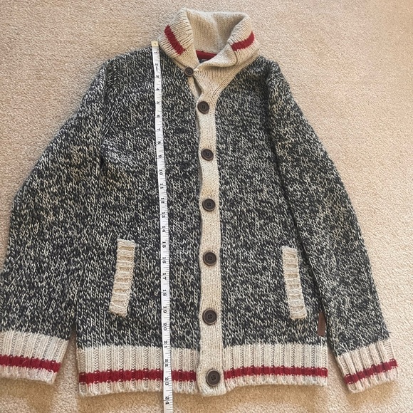 Roots Cabin Shawl Cardigan youth xl 11-12 - Picture 8 of 17